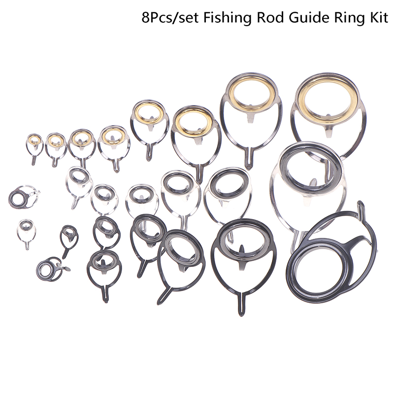 8Pcs Fishing Tackle Stainless  - Fishing Rod Building Kit ulasan dan harga