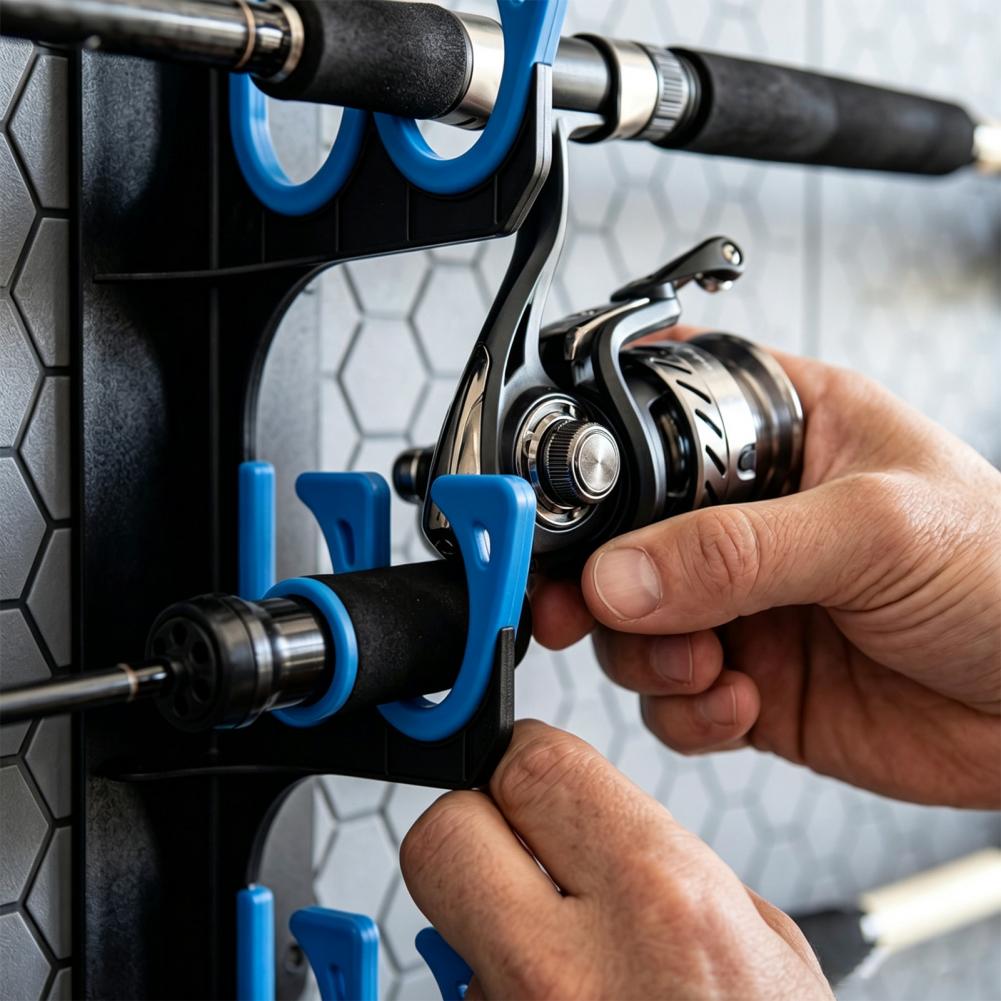 Wall Mounted Fishing Rod Rack  - Fishing Rod Rack ulasan dan harga