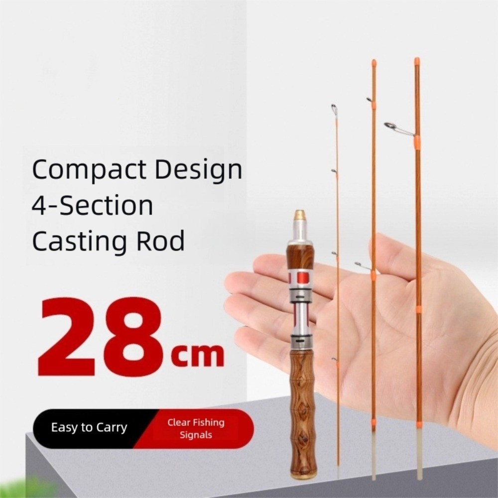 4 Sections Spinning Fishing Ro - Fishing Rod Carbon Fiber ulasan dan harga