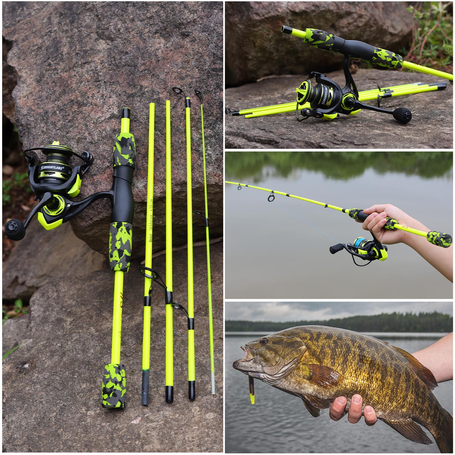 Sougayilang Spinning Fishing C - Fishing Rod Carbon Fiber ulasan dan harga